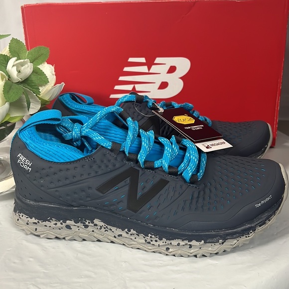 NIB - New Balance Women’s Fresh Foam Hierro v3 Trail 'Thunder Blue' - Size 6.5 - Picture 6 of 15